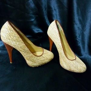 MIA Raffia Limited Edition Stilettos Heels Woven 8